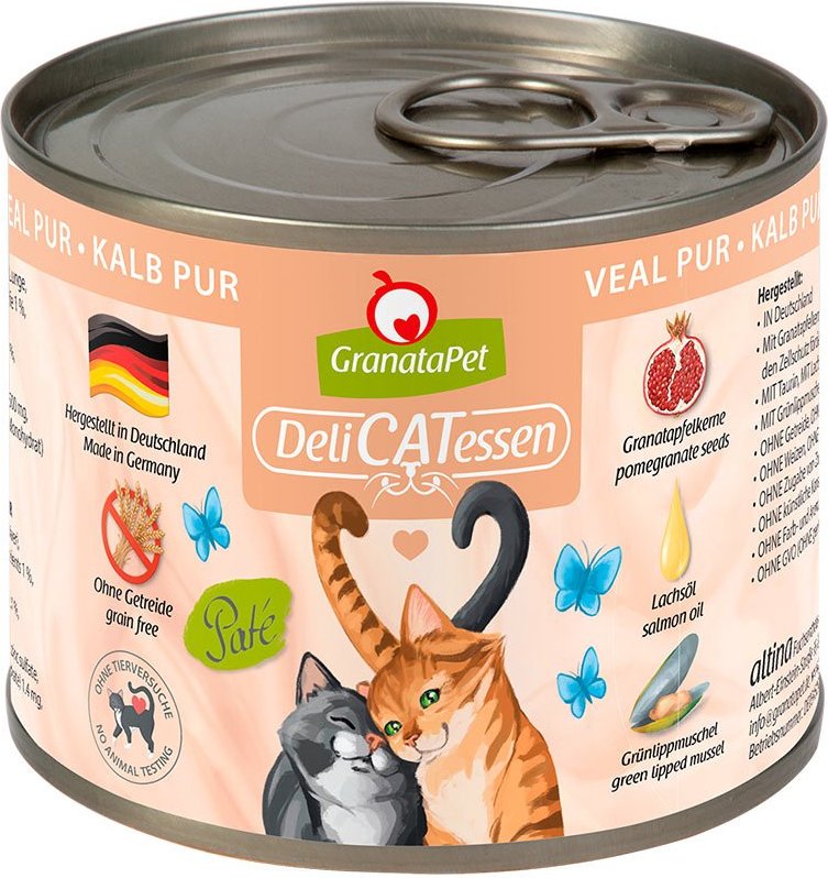 GranataPet Katze - Delicatessen Dose Kalb PUR 6x200g