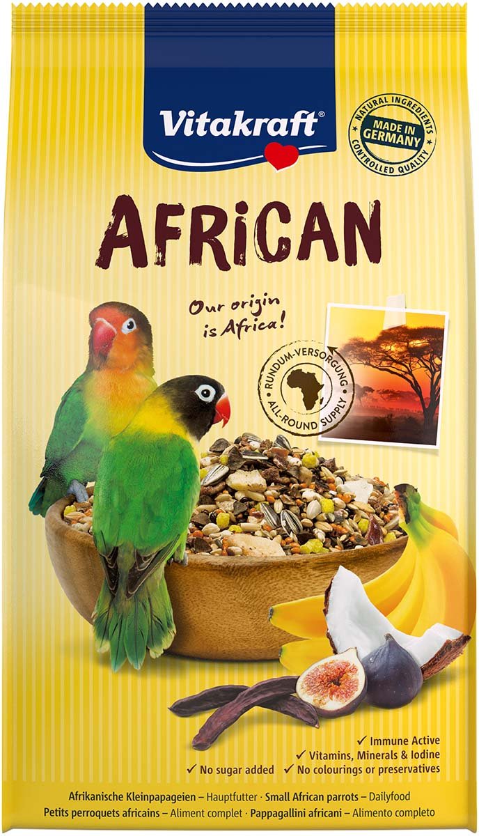 Vitakraft African Hauptfutter für afrikanische Kleinpapageien 750g