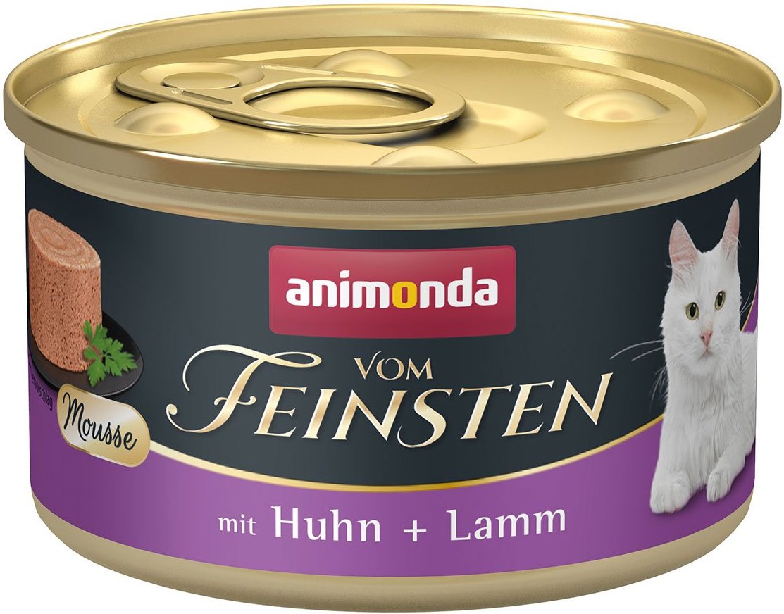 animonda vom Feinsten Mousse mit Huhn + Lamm 24x85g