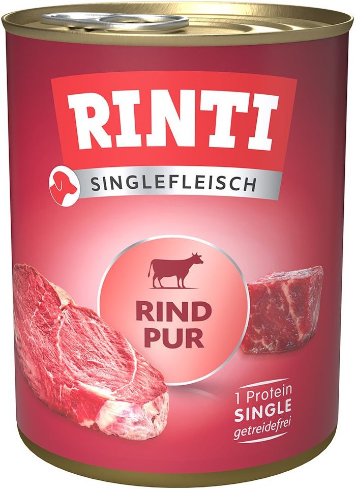 Rinti Singlefleisch Rind pur 12x800g