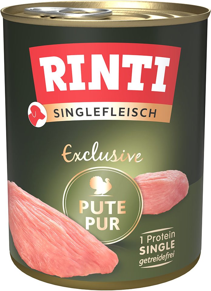 Rinti Singlefleisch Exclusive Pute pur 12x800g
