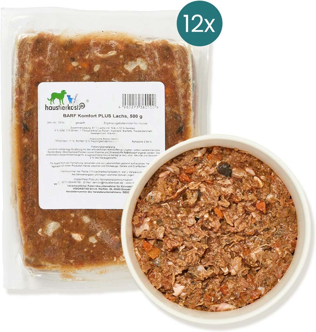 Haustierkost BARF Komfort PLUS Lachs 12x500 g