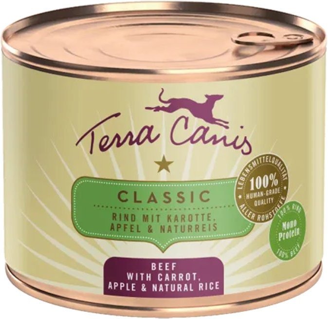 Terra Canis CLASSIC – Rind mit Karotte 12x200g