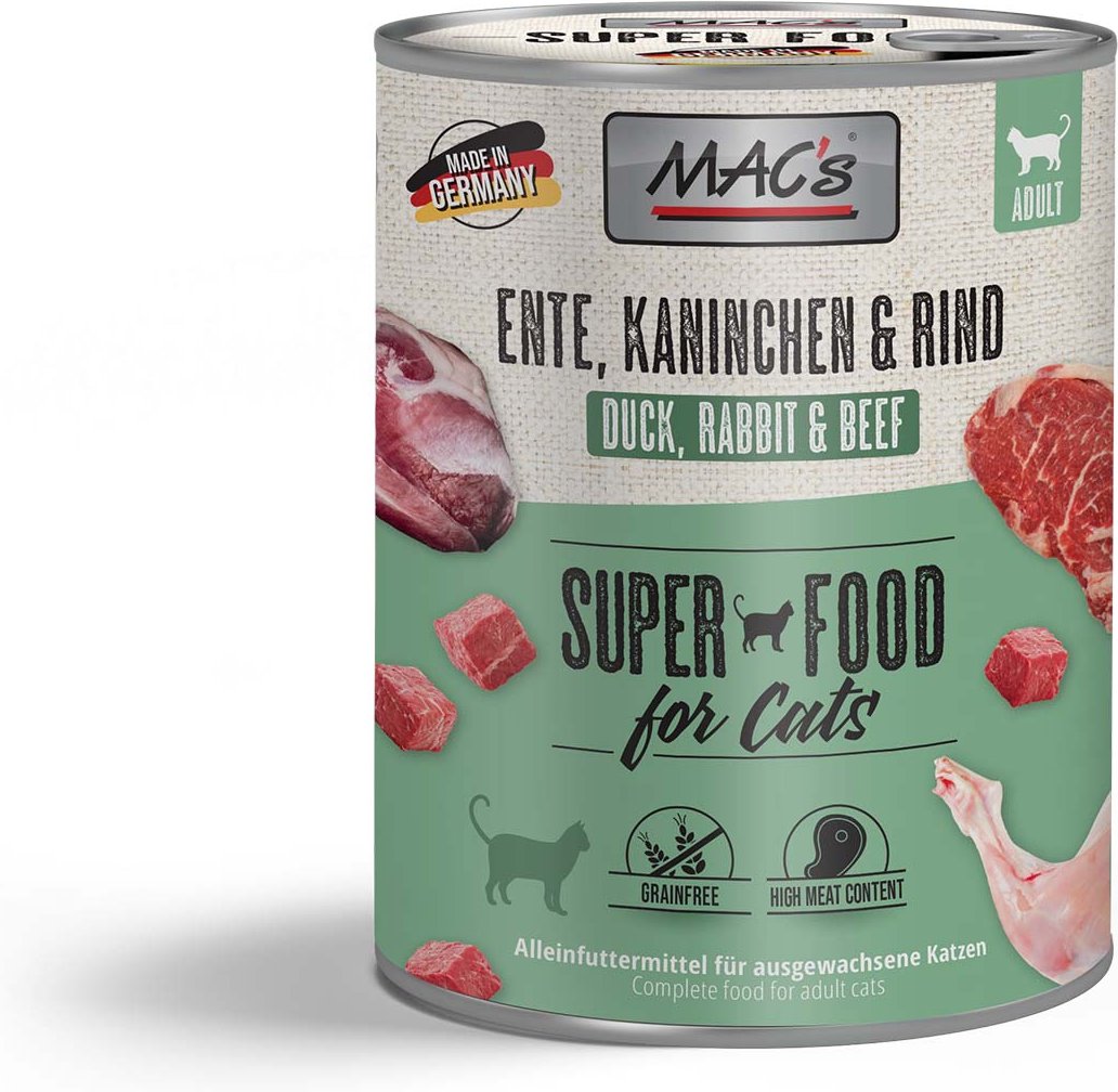 MAC's CAT Ente, Kaninchen & Rind 12x800g