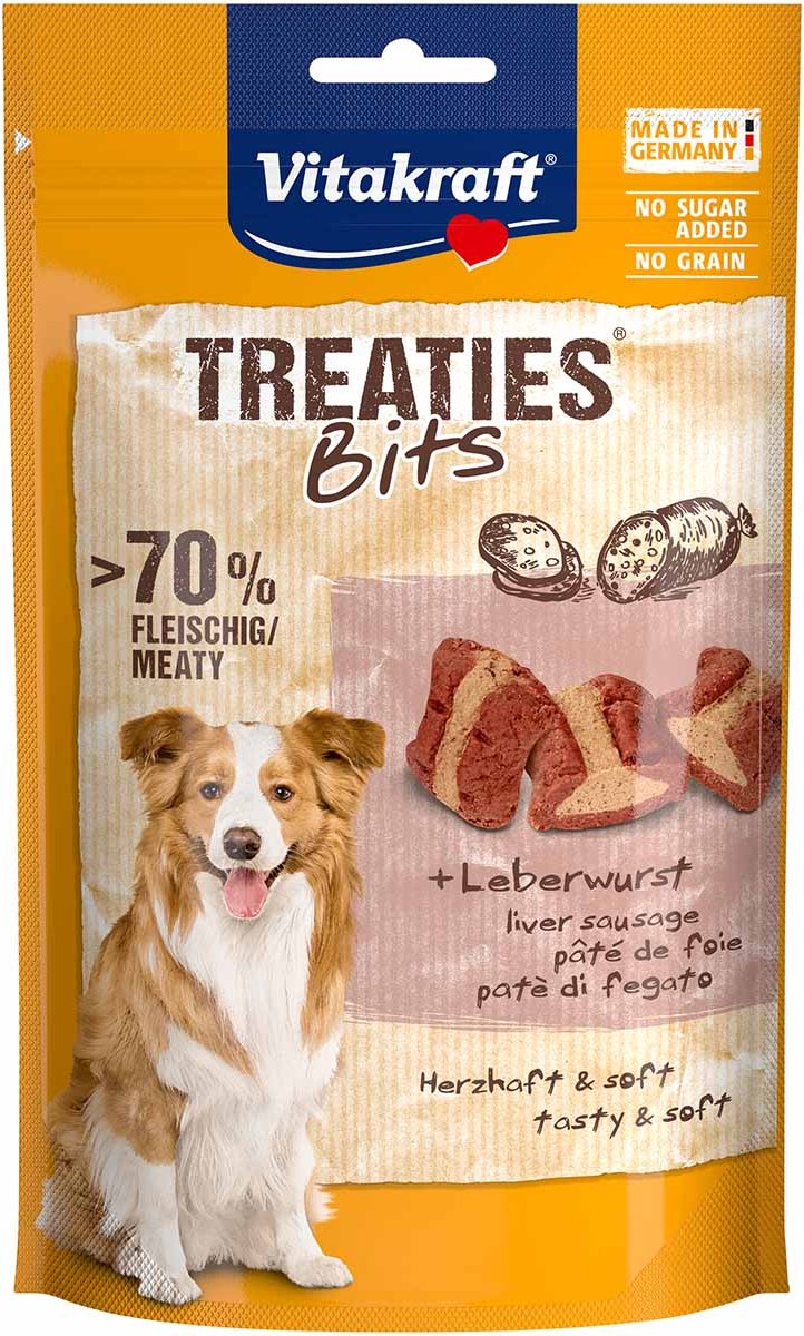Thumbnail - Vitakraft Treaties Bits Leberwurst 120g