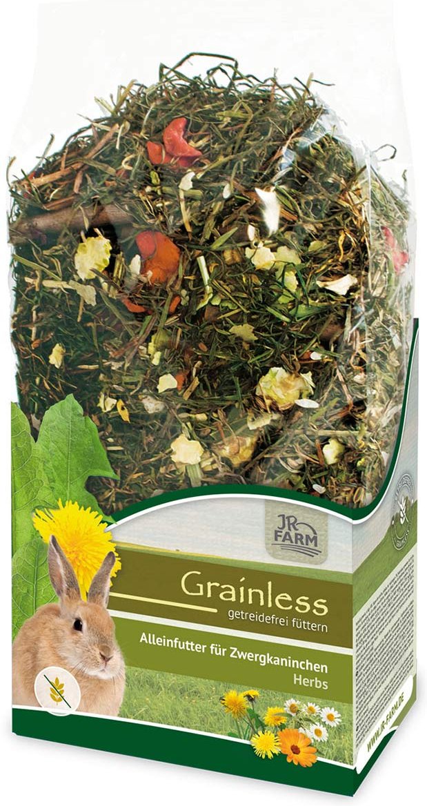 JR Farm Grainless Herbs Zwergkaninchen 400g