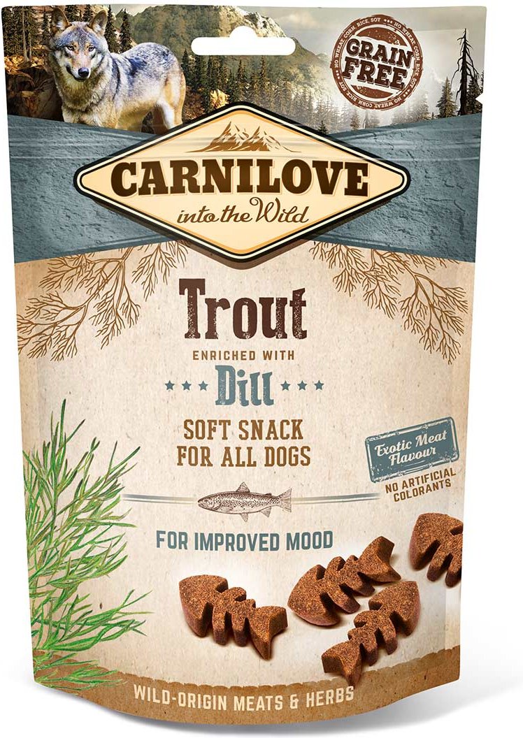 Carnilove Dog - Soft Snack - Trout with Dill 200g
