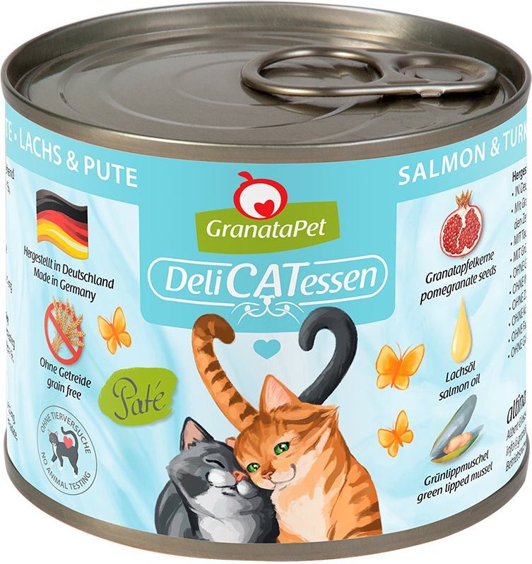 GranataPet Katze - Delicatessen Dose Lachs & Pute 6x200g