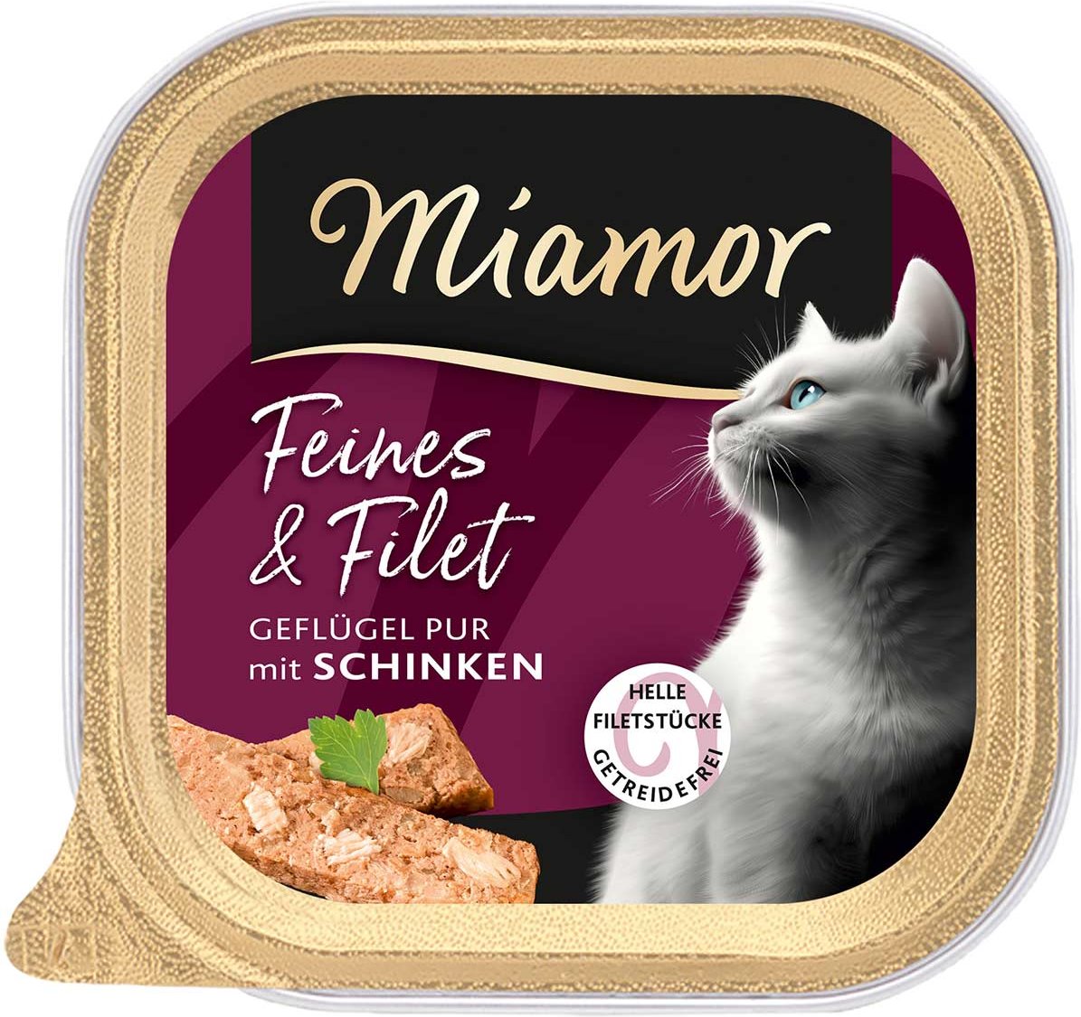 Miamor Feines & Filet Geflügel Pur mit Schinken 16x100 g