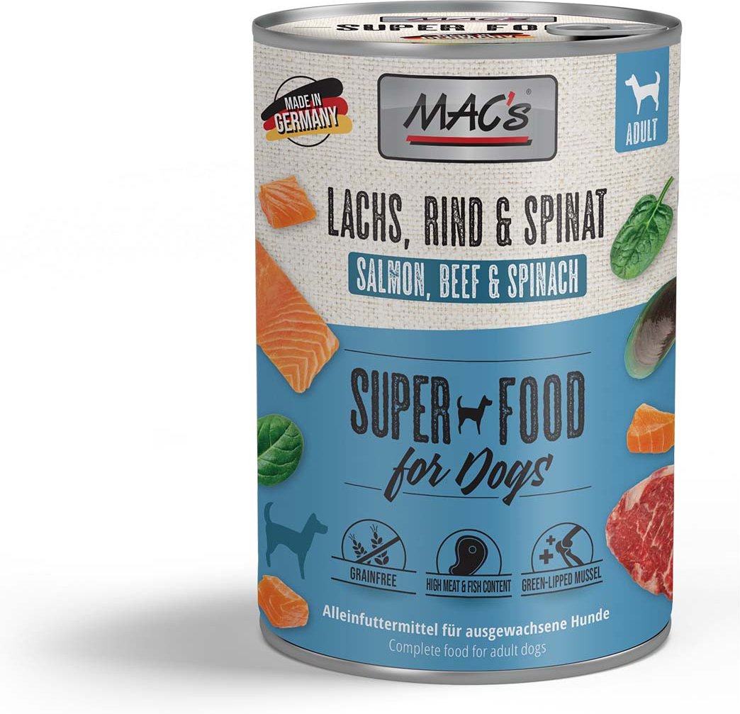MAC's Dog Lachs und Spinat 6x400g