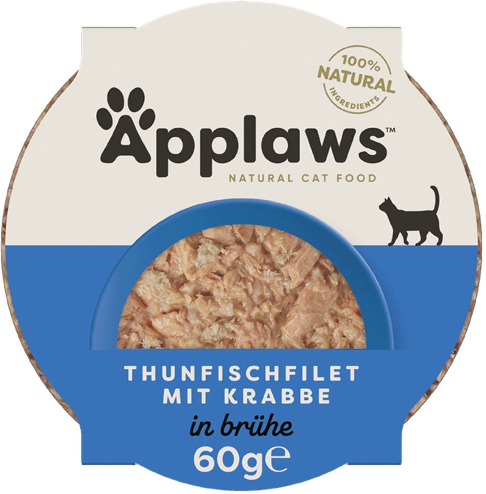 Applaws Cat köstlicher Thunfisch mit Krabbe 10x60g