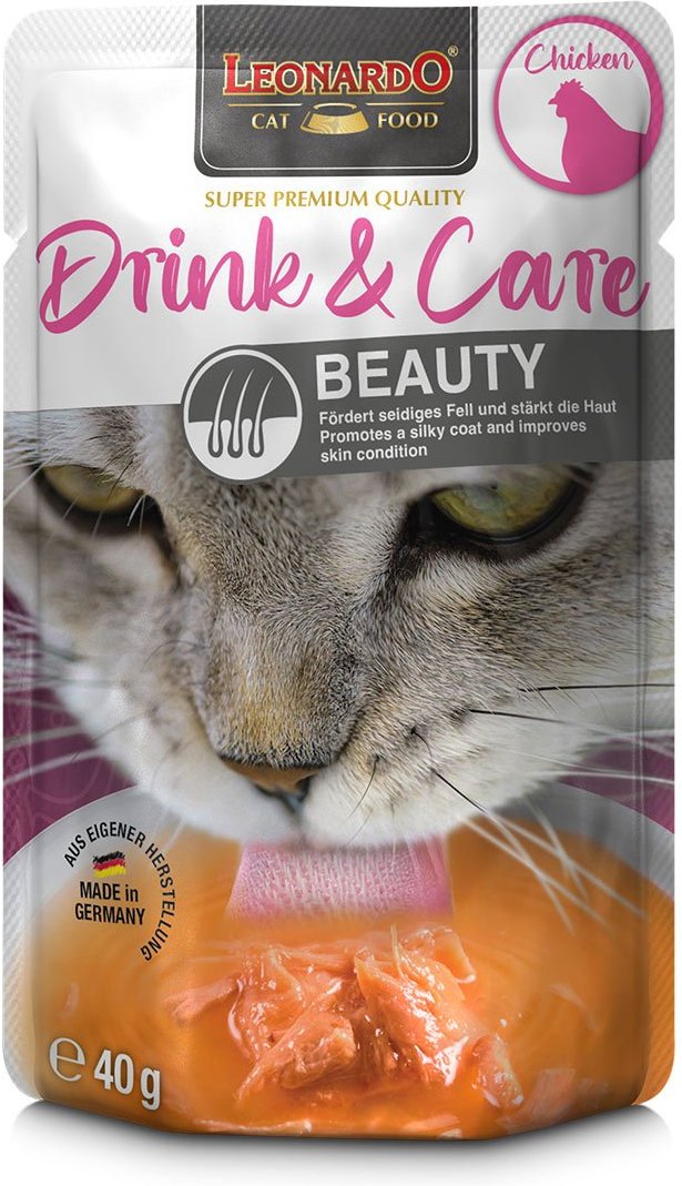 Leonardo Drink & Care Beauty Chicken 10x 40g