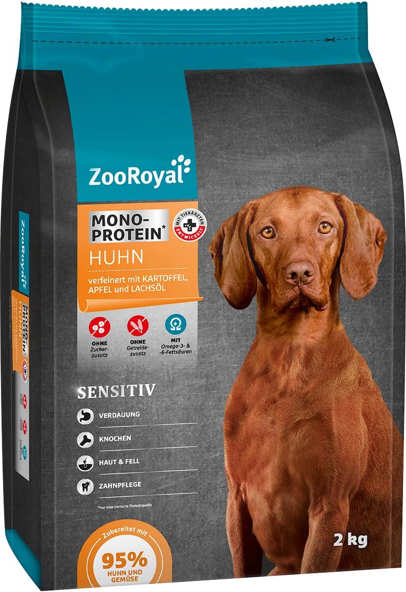 ZooRoyal Monoprotein Huhn Trockenfutter 2kg