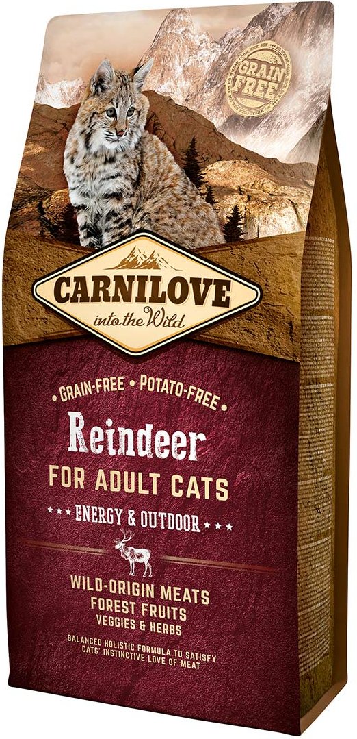 Carnilove Cat Adult - Reindeer / Energy & Outdoor 6kg