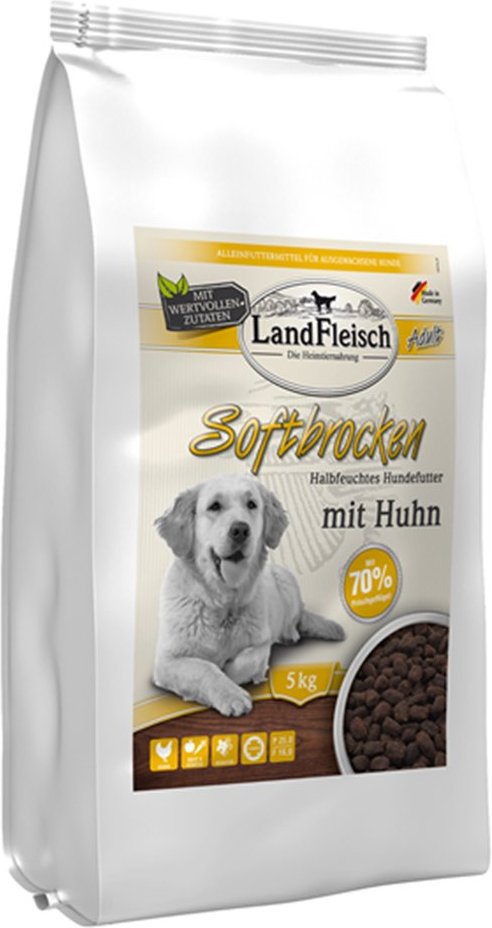 Thumbnail - Landfleisch Dog Softbrocken mit Huhn 5kg