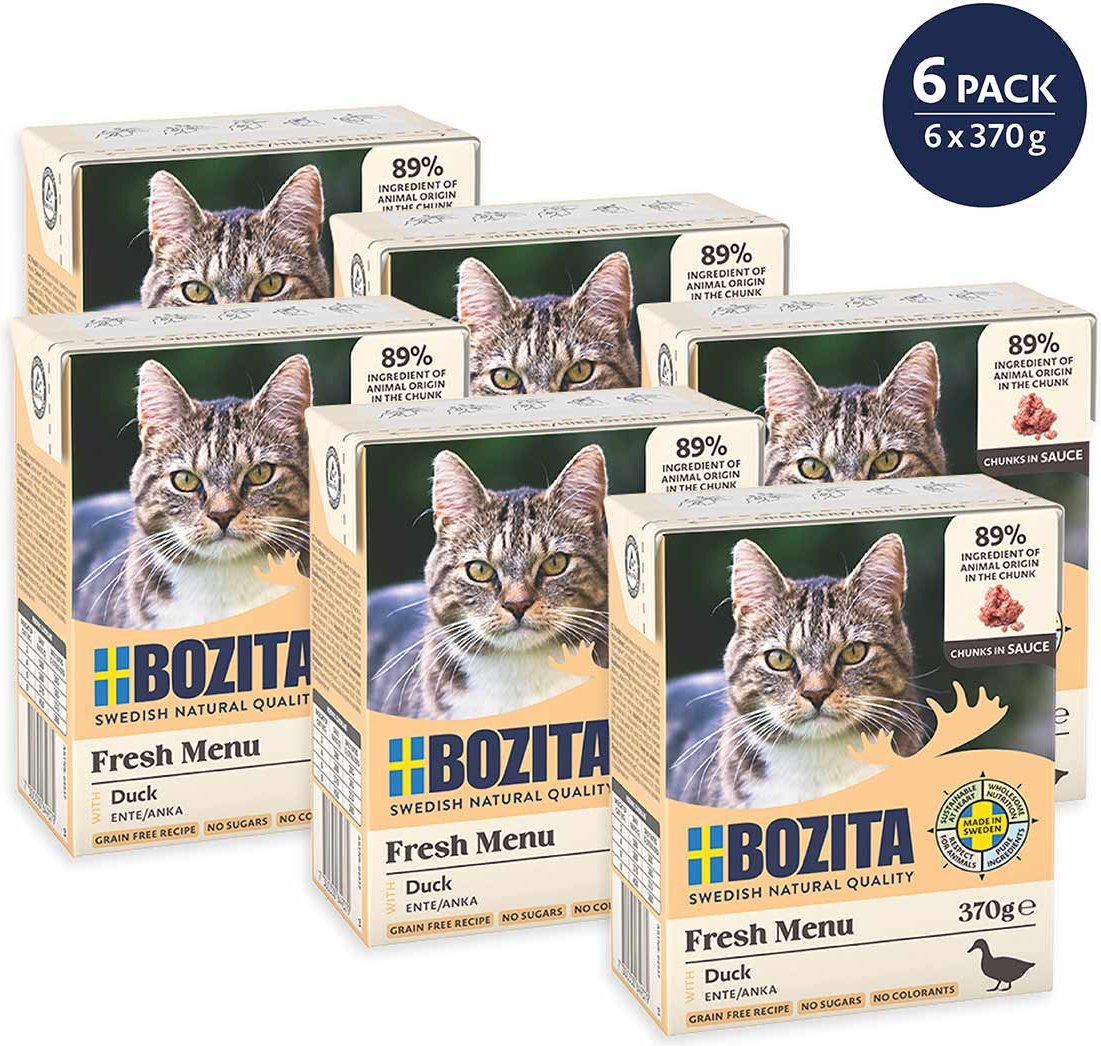 Bozita Tetra Häppchen in Sauce mit Ente 6x370 g