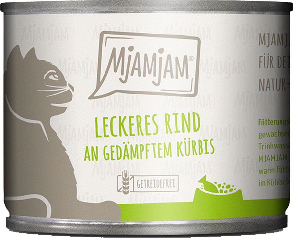 MjAMjAM leckeres Rind an gedämpftem Kürbis 6x200g