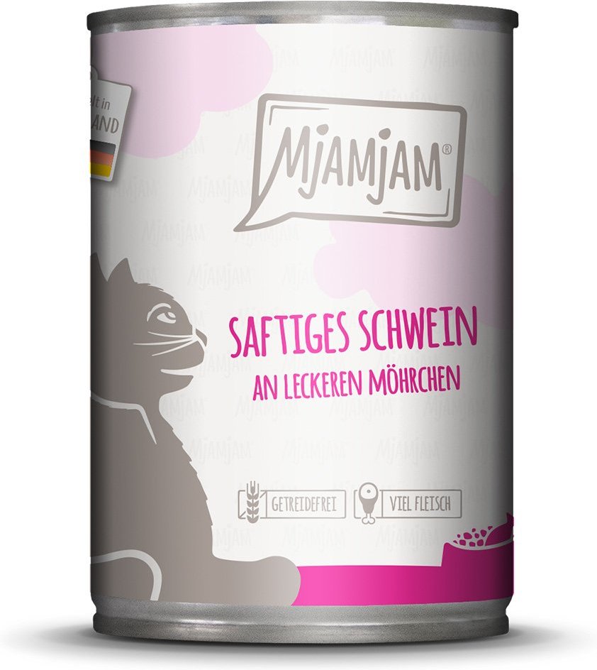 MjAMjAM saftiges Schwein an Möhrchen 24x400g