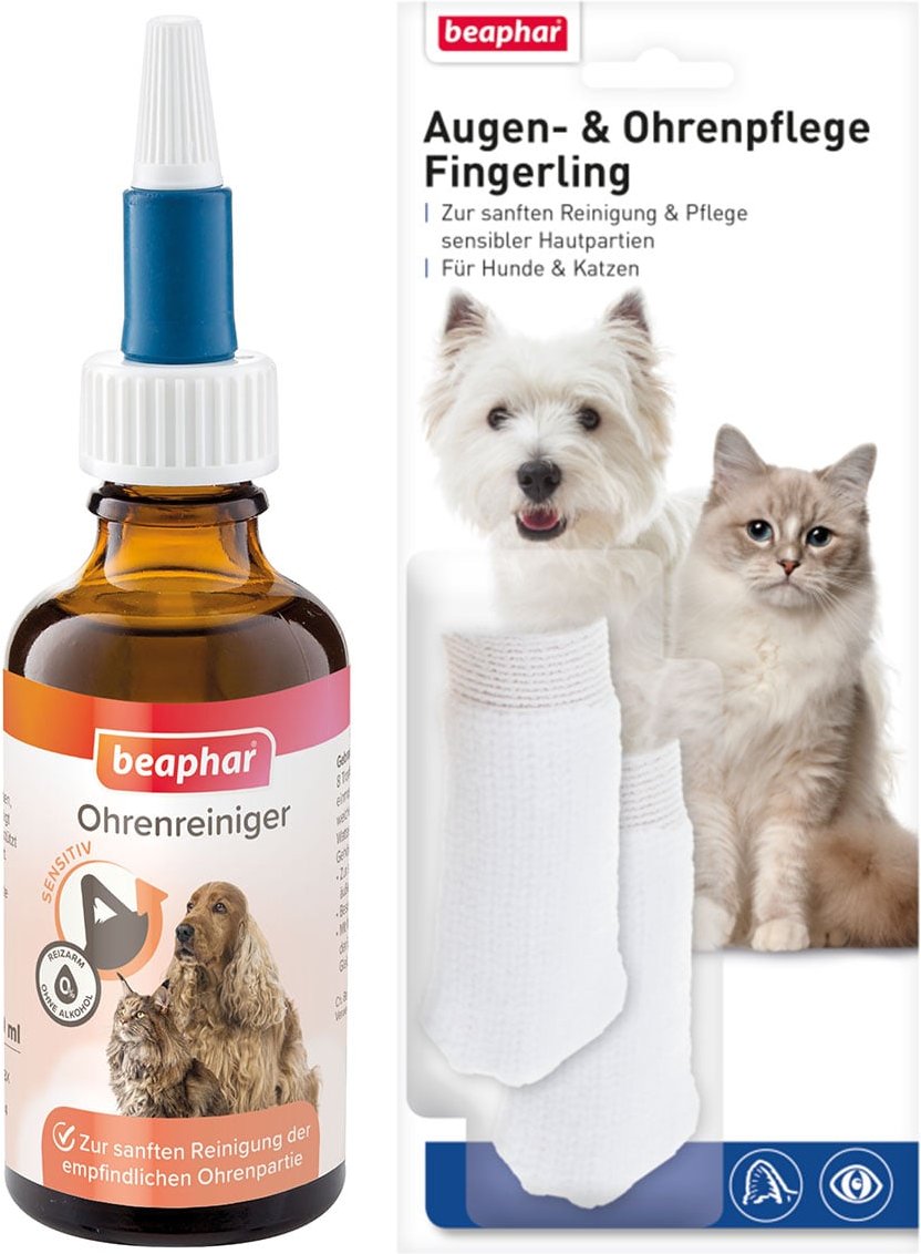 beaphar Sensitiv Ohrenreiniger 50ml + Fingerling GRATIS