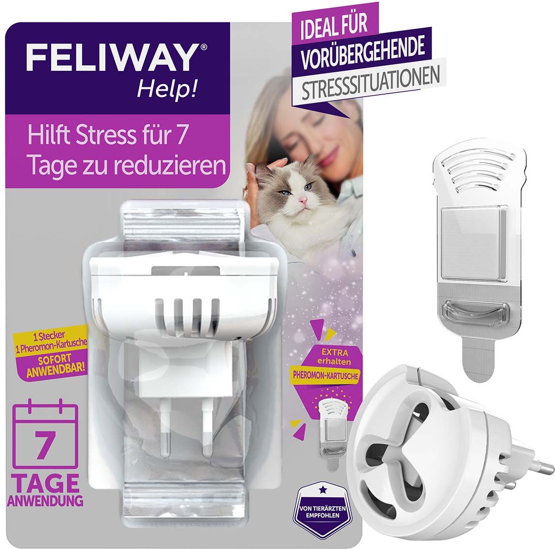 FELIWAY Help! Start-Set, Verdampfer + 1 Kartusche für 7 Tage