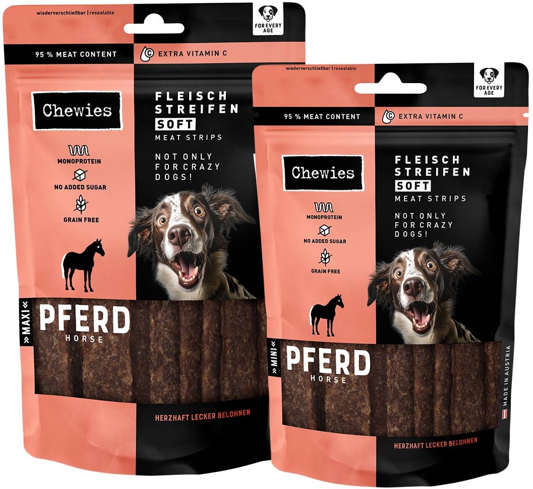 Chewies Fleischstreifen SOFT Pferd Mini - 70g
