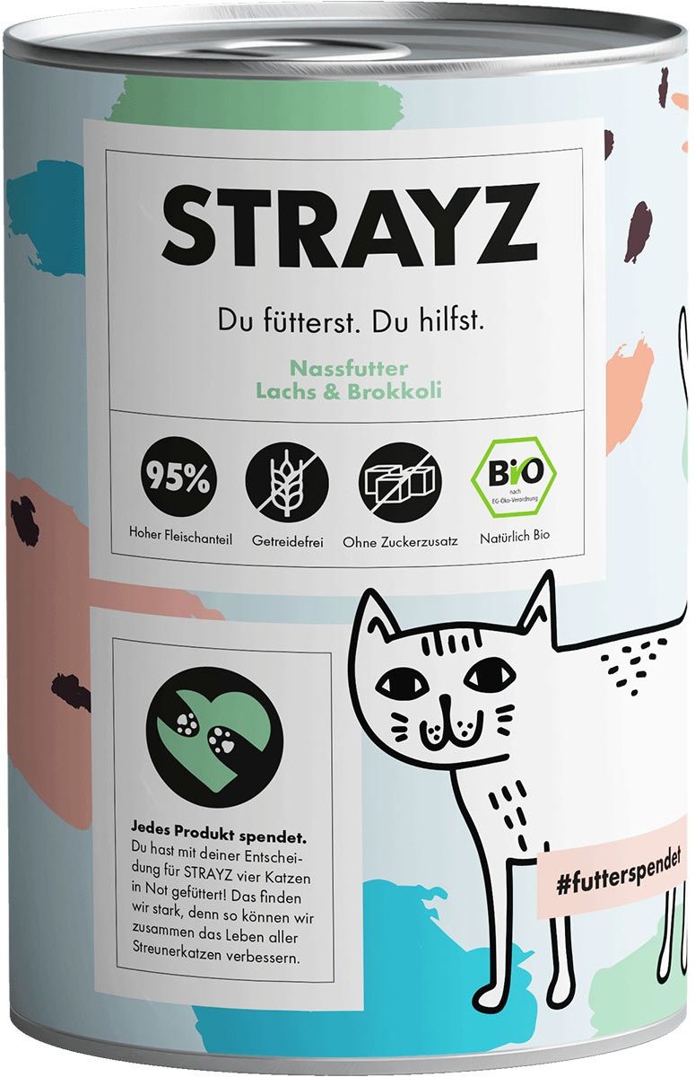 STRAYZ Bio Lachs & Brokkoli 6x400g