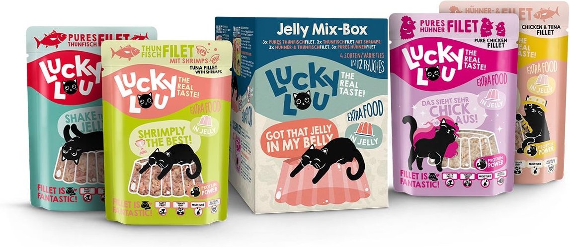 Lucky Lou Extra Food Jelly Mix-Box 12x70g