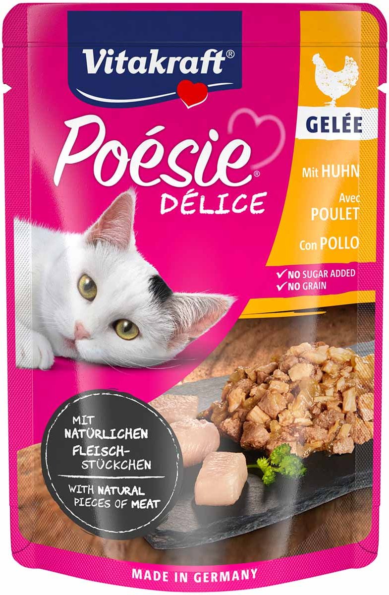 Vitakraft Poésie Délice Huhn in Gelée 23x85g