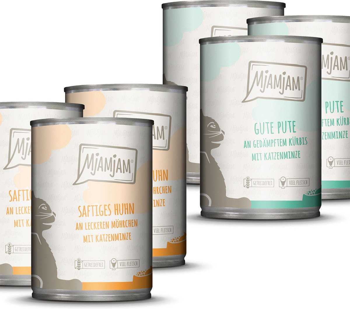 MjAMjAM Monopaket I mit Huhn und Pute 24x400g