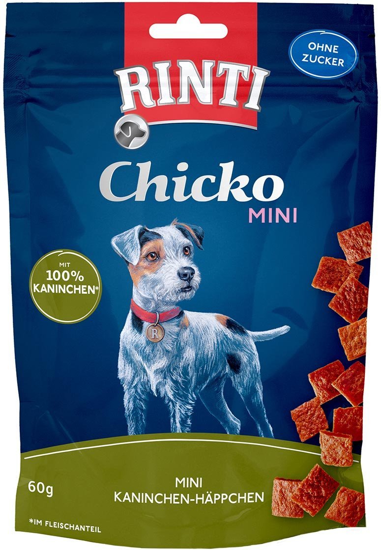 Thumbnail - RINTI Chicko Mini Kaninchen-Häppchen 60g