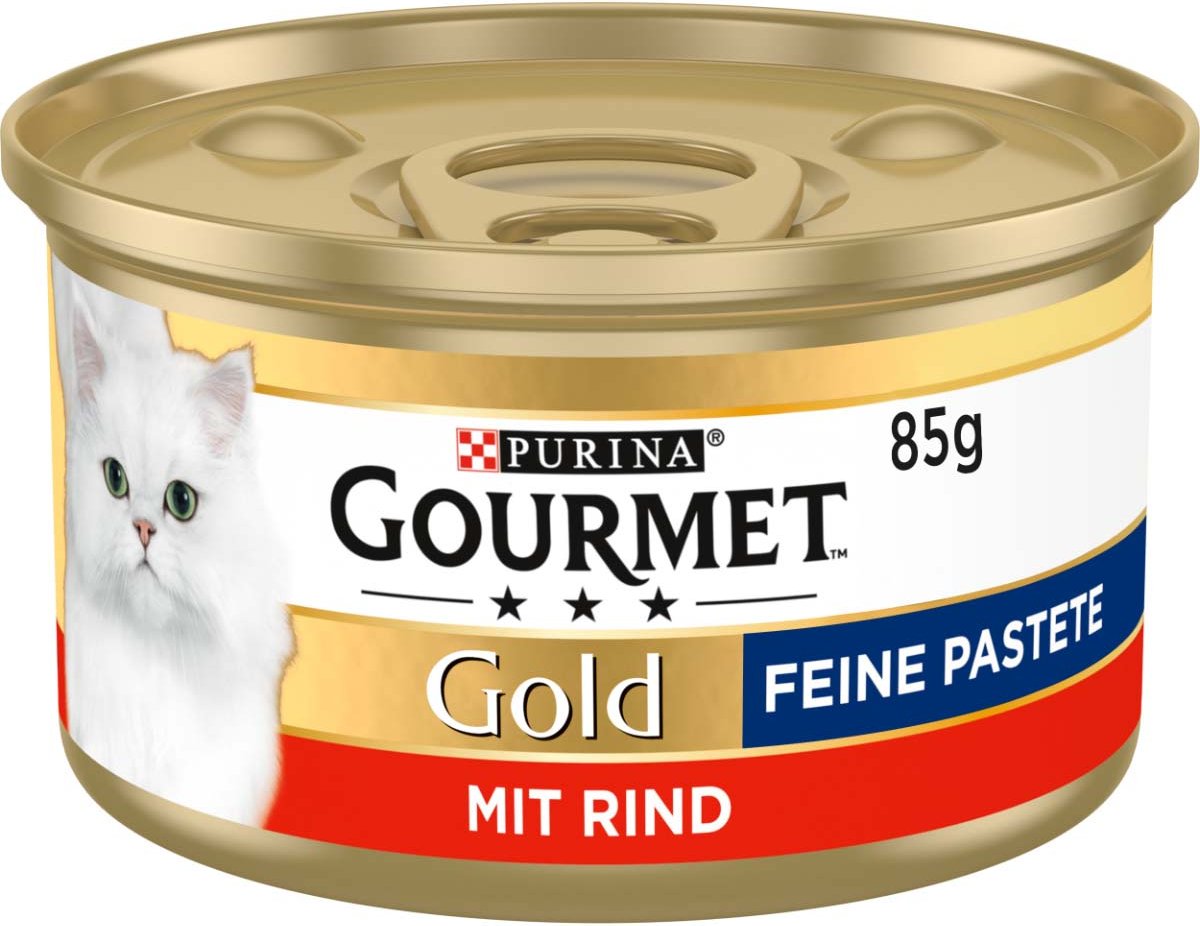 GOURMET Gold Feine Pastete mit Rind 12x85g