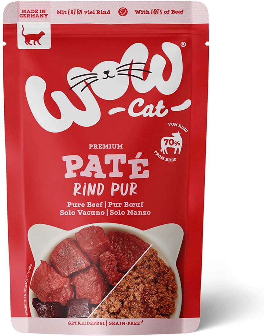 WOW CAT Adult Rind Pur 12x125g