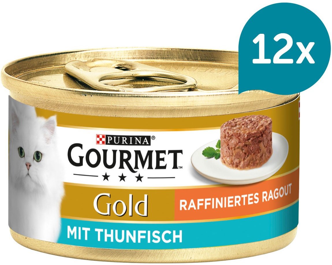 GOURMET Gold Raffiniertes Ragout mit Thunfisch 12x85g