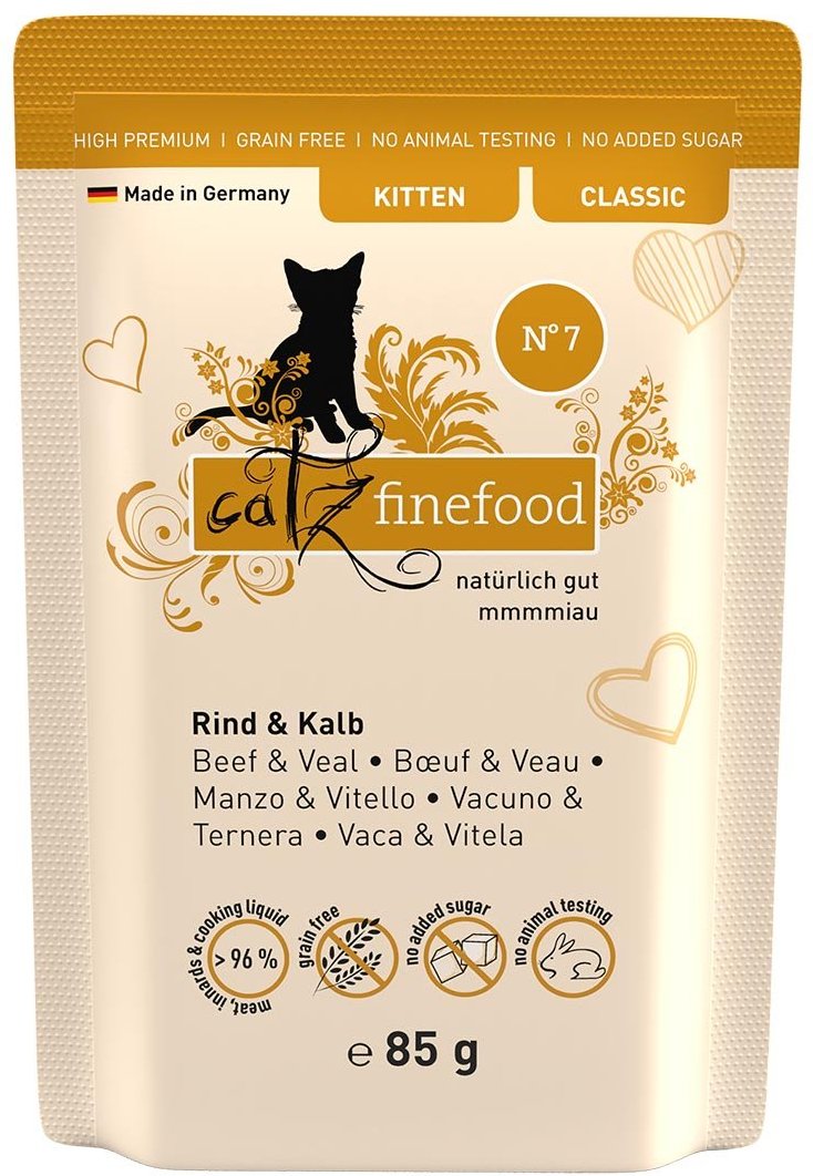 catz finefood Kitten No.07 Rind & Kalb 16x85g