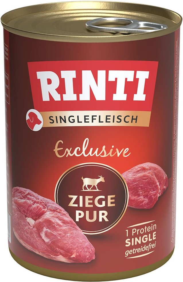 Rinti Singlefleisch Exclusive Ziege pur 24x400g