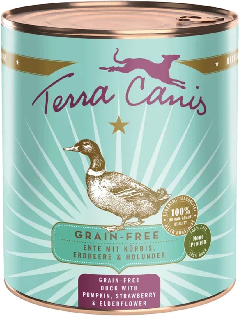 Thumbnail - Terra Canis getreidefrei Ente mit Kürbis, Erdbeeren und Holunder 12x800g