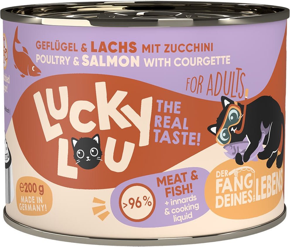Lucky Lou Lifestage Adult Geflügel & Lachs 24x200g
