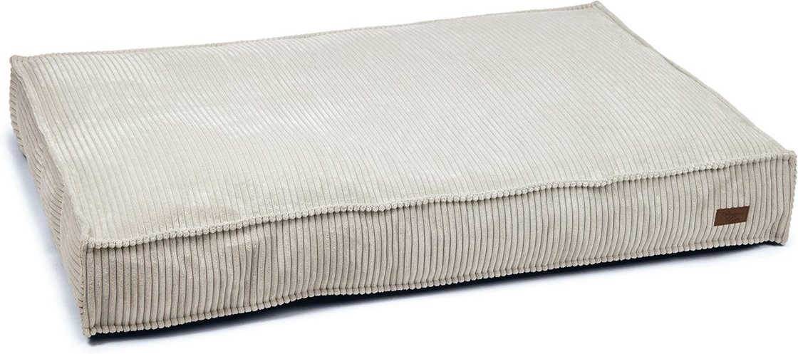 Designed by Lotte Hundekissen Cord Ribbed hellgrau 120x80x15cm