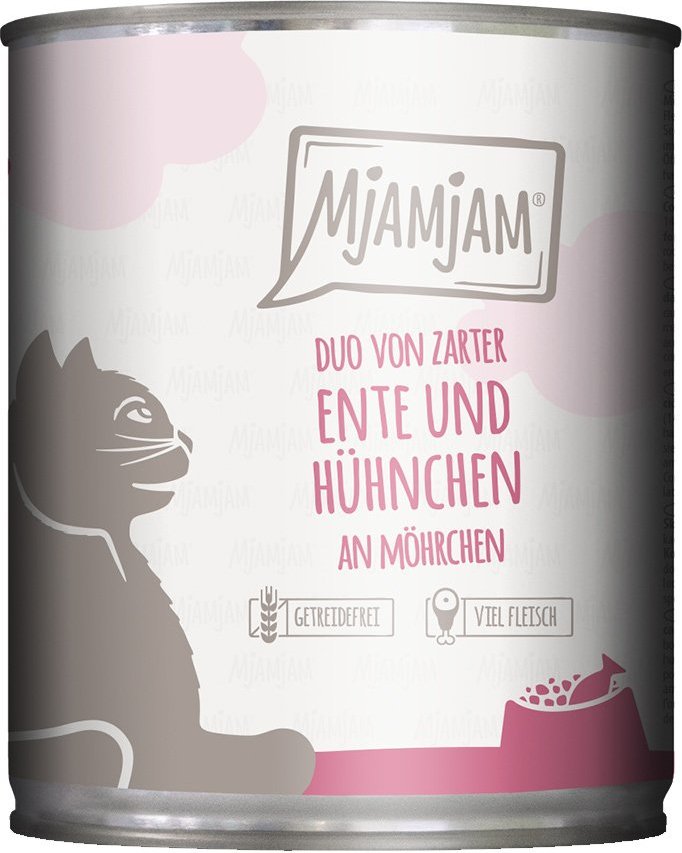 MjAMjAM - DUO von Ente & Hühnchen an Möhrchen 24x800g