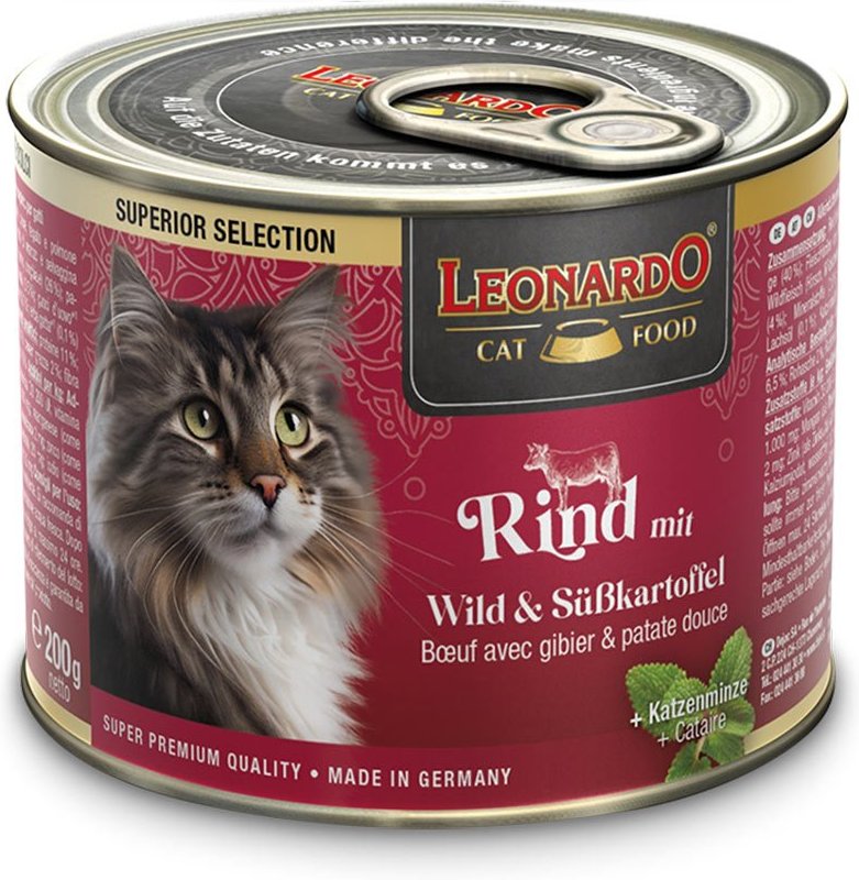 Leonardo Rind mit Wild & Süßkartoffel 6x200g