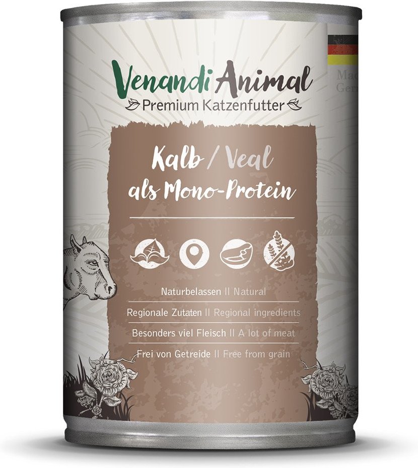 Venandi Animal - Kalb als Monoprotein 6x400g