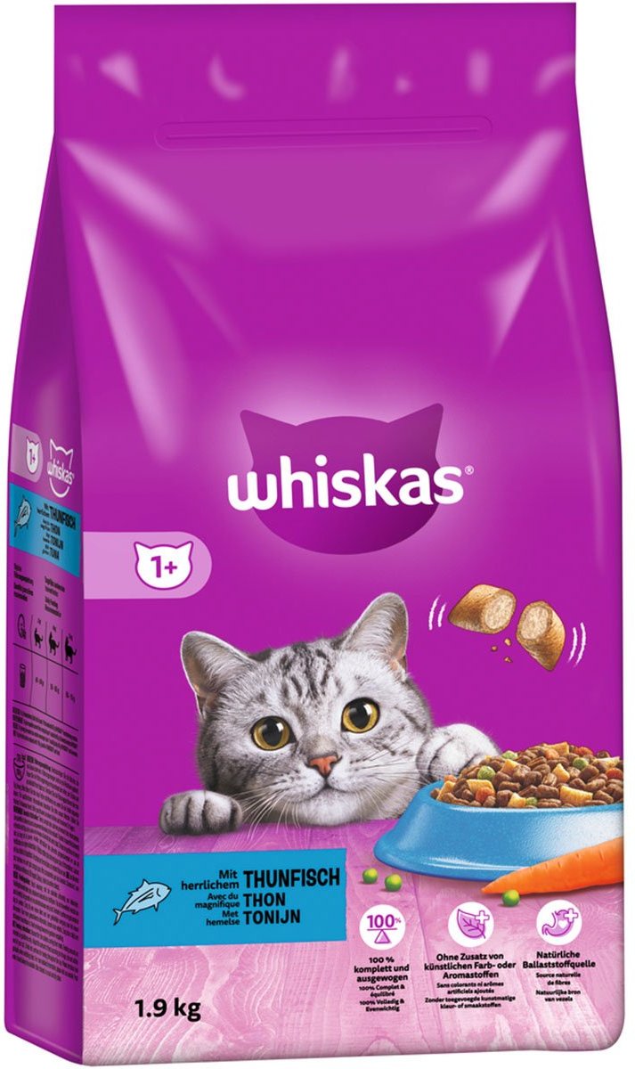 Whiskas Trocken Adult 1+ mit Thunfisch 1,9kg