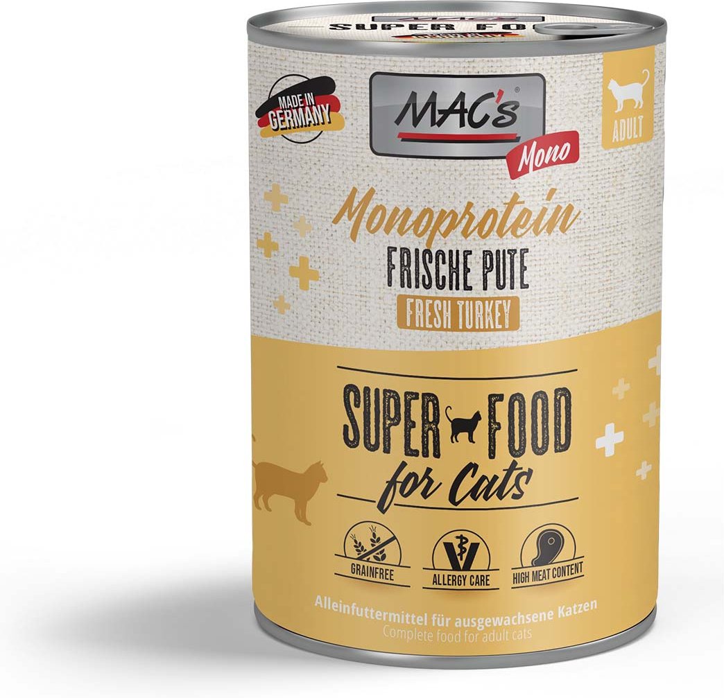 MAC's Cat Vetcare Mono sensitive Pute 6x400g