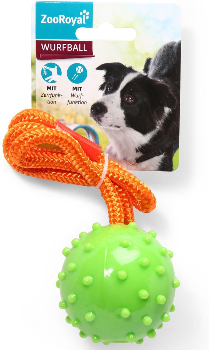 ZooRoyal Wurfball am Seil grün