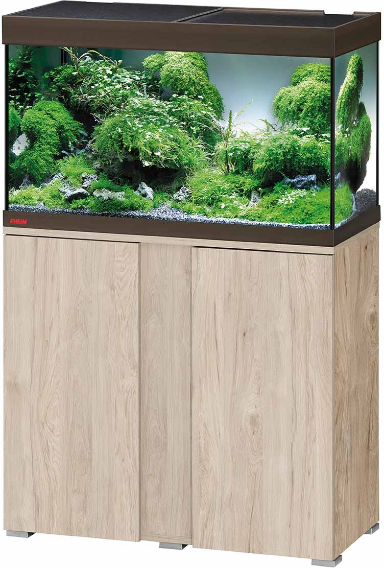 Eheim Vivaline Komplettaquarium mit LED 126 Liter eiche grau/bronze