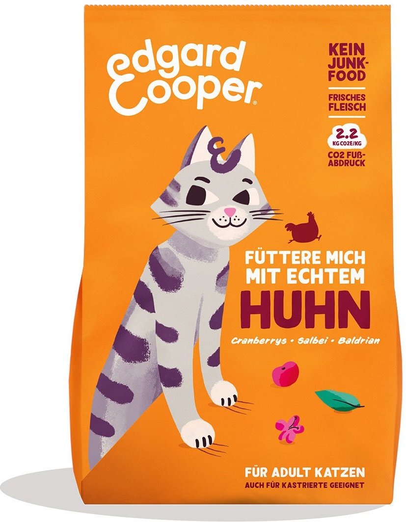 Edgard & Cooper Katze Trockenfutter Adult Freilandhuhn 4kg