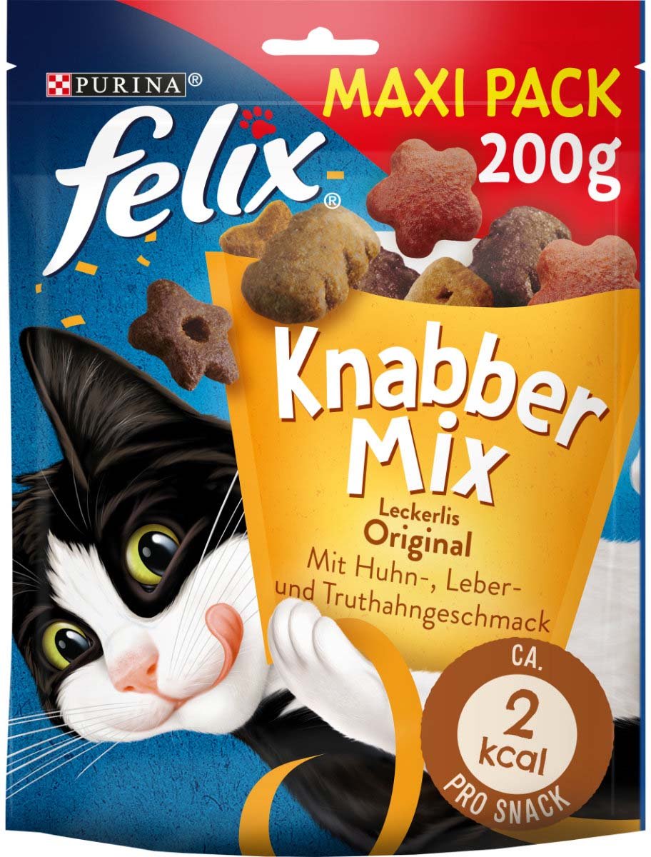FELIX KnabberMix Original Katzensnack bunter Mix 200g