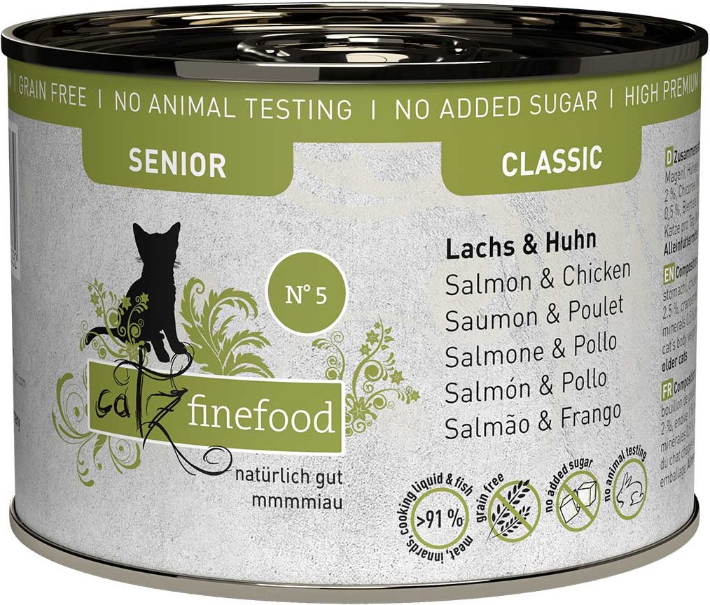 catz finefood Senior No.05 Lachs & Huhn 6x200g