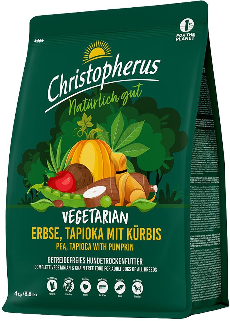 Christopherus Vegetarian - Erbse, Tapioka mit Kürbis 4kg