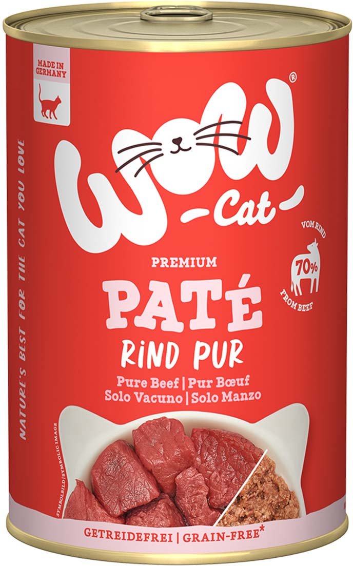 WOW CAT Adult Rind Pur 6x400g